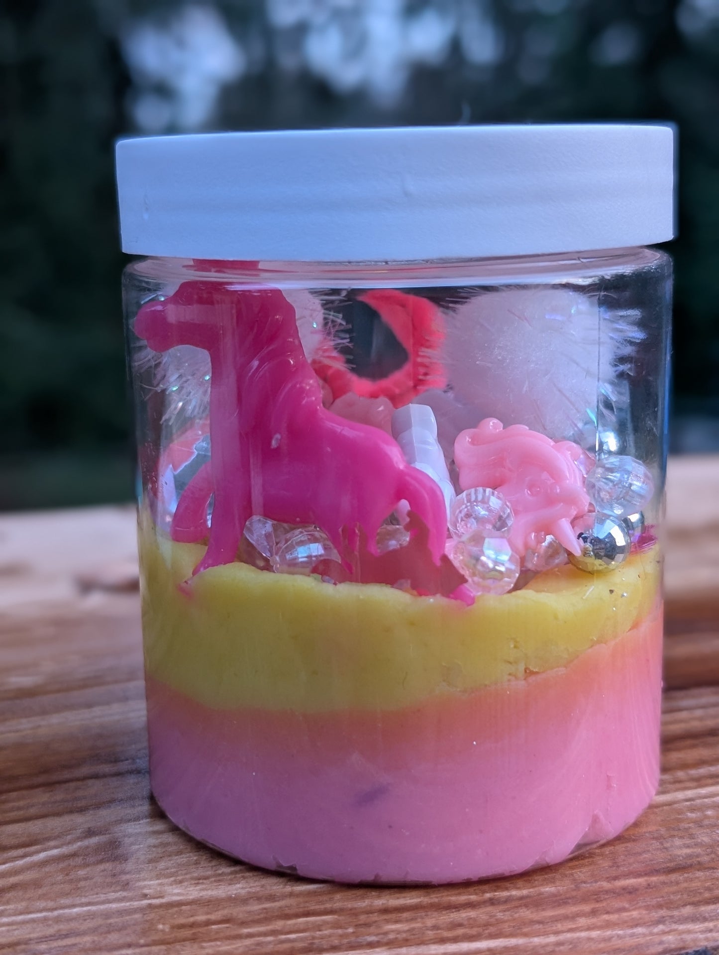 Unicorn Play Dough Jar