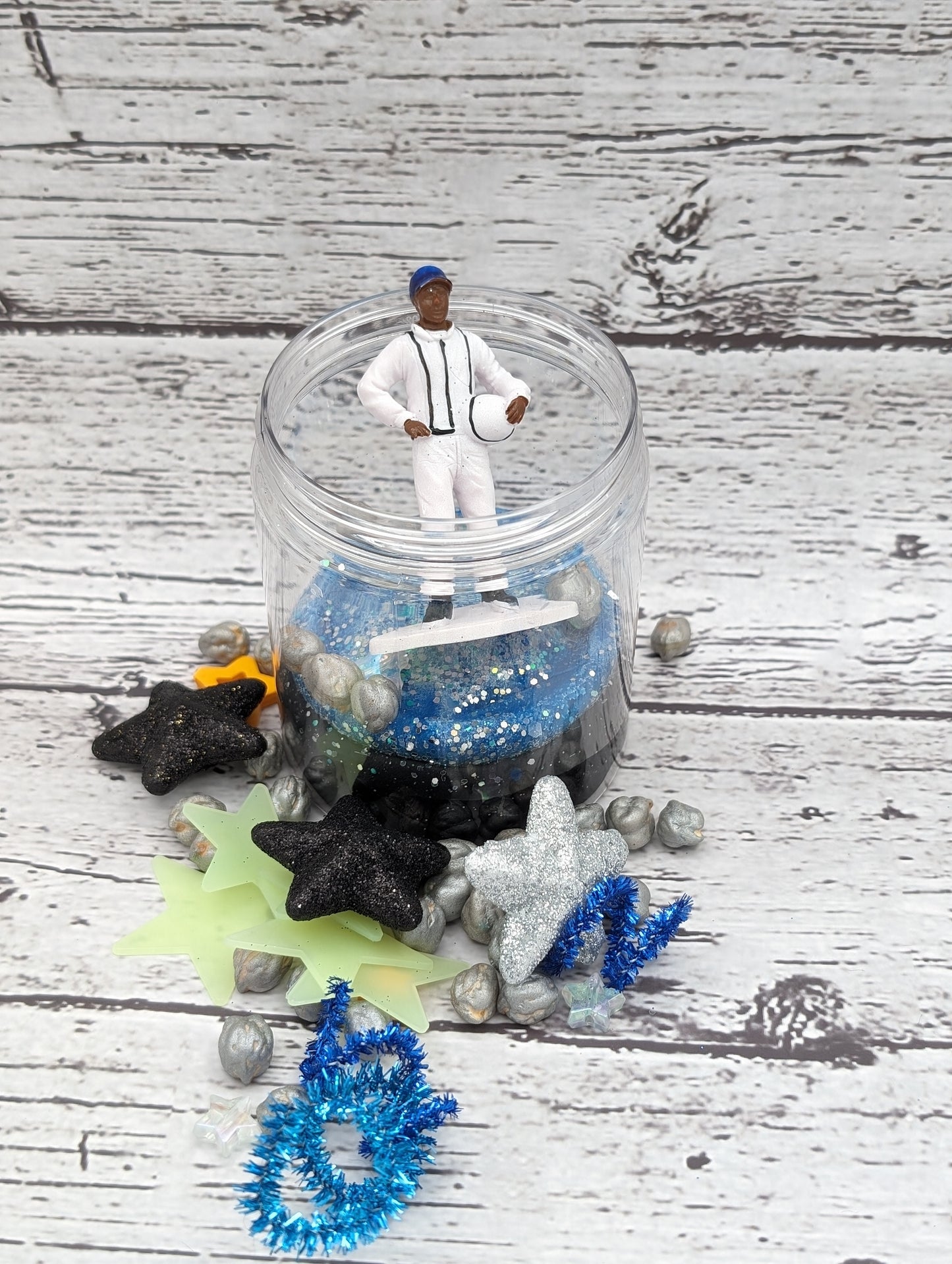 Space Play Dough Jar