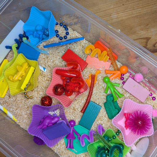 Color Sorting Rice Sensory