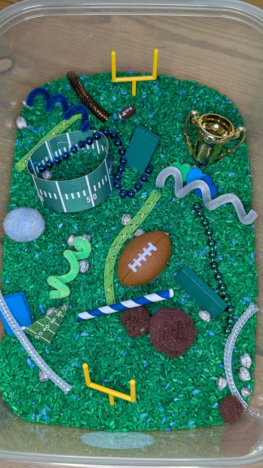 Seahawks Inspired Rice Sensory