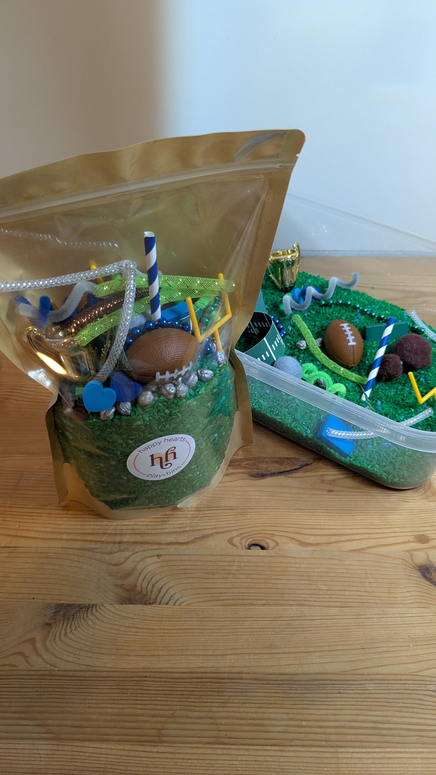 Seahawks Inspired Rice Sensory