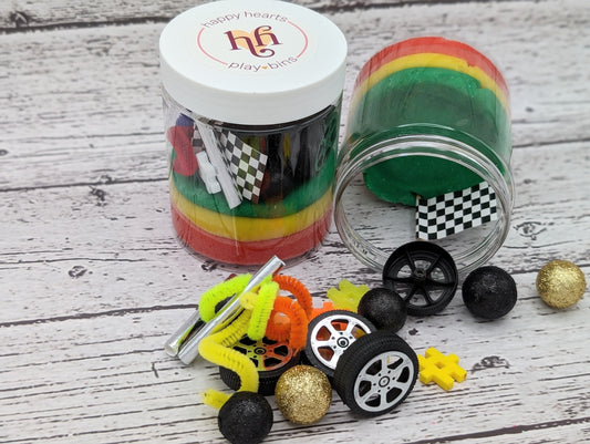 Car Play Dough Jar