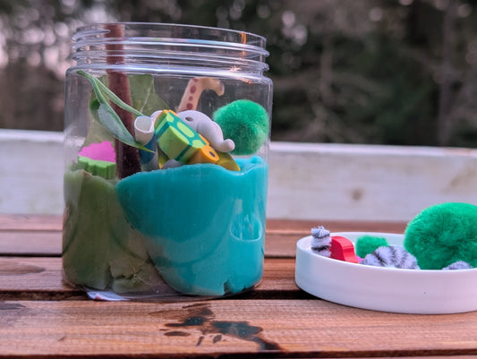 Zoo Play Dough Jar